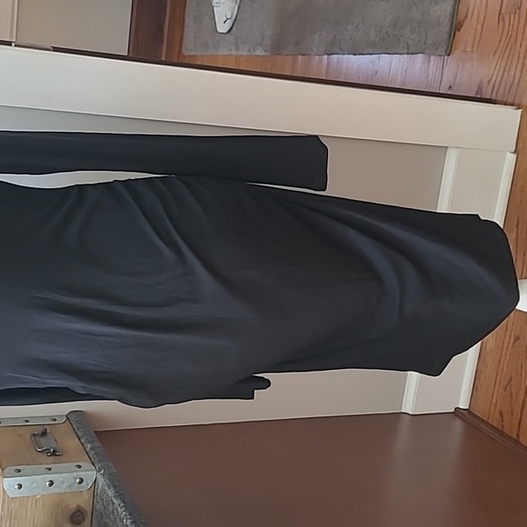 Maternity -  Black Knit Cowl Neck Long Sleeve Dress - Size Large - Picture 2 of 8